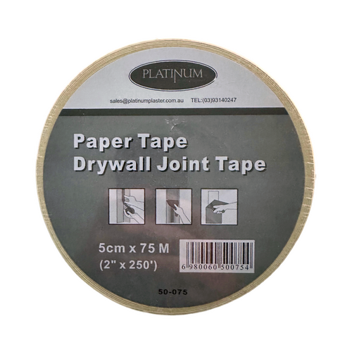 Platinum Paper Tape Drywall Joint Tape 5cm x 75M / 2” x 250’