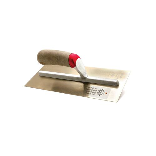 Intex heritage trowel gold-plated stainless steel with leather handle 280mm